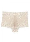 Wacoal Embrace Lace Embroidered Boyshort Underwear Lingerie In Nude