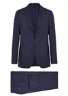 LARDINI NAVY STRETCH WOOL SUIT