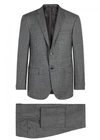 CORNELIANI GREY CHECKED SUPER 110'S WOOL SUIT