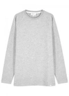 NORSE PROJECTS VICTOR GREY BRUSHED COTTON SWEATSHIRT