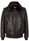 SCHOTT A-2 BROWN LEATHER BOMBER JACKET
