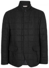 ARMANI COLLEZIONI QUILTED WOOL BLEND JACKET