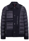 MONCLER TYRION WOOL AND QUILTED SHELL JACKET