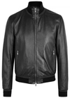 DOLCE & GABBANA BLACK LEATHER JACKET