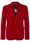 ALEXANDER MCQUEEN RED VELVET BLAZER