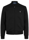 POLO RALPH LAUREN BLACK JERSEY BOMBER JACKET