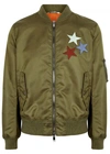 VALENTINO APPLIQUÉD SHELL BOMBER JACKET