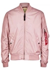 ALPHA INDUSTRIES MA-1 DARK PINK SHELL BOMBER JACKET