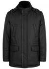 CORNELIANI BLACK PADDED SHELL PARKA