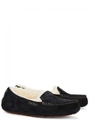 Ugg Ansley Womens Suede Slip On Loafers In Black