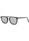 SAINT LAURENT SL 131 MIRRORED SQUARE-FRAME SUNGLASSES,2358315