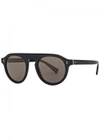 DOLCE & GABBANA BLACK D-FRAME SUNGLASSES