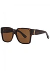 SAINT LAURENT SLM9 SQUARE-FRAME SUNGLASSES,2482446