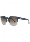 BALENCIAGA NAVY CLUBMASTER-STYLE SUNGLASSES