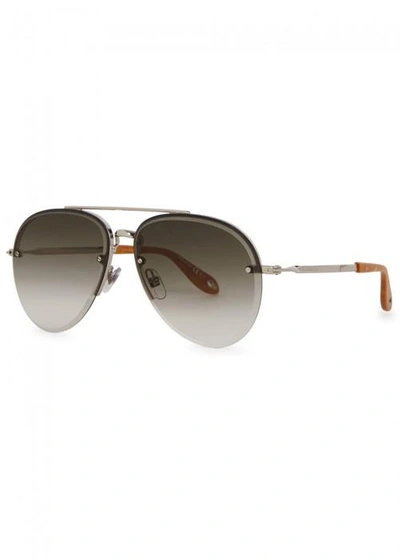 Givenchy Gv 7075 Aviator-style Sunglasses In Gold