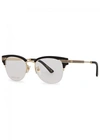 GUCCI BLACK CLUBMASTER-STYLE OPTICAL GLASSES