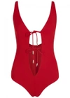 ON THE ISLAND ON THE ISLAND RED TIE-EMBELLISHED SWIMSUIT