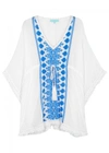 MELISSA ODABASH ISABELLE EMBROIDERED RAYON KAFTAN