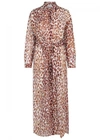 ON THE ISLAND ON THE ISLAND LEOPARD-PRINT COTTON VOILE ROBE