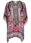 CAMILLA HANI HEAVEN PRINTED SILK KAFTAN