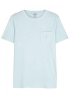 POLO RALPH LAUREN LIGHT BLUE CUSTOM COTTON T-SHIRT