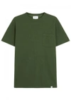 NORSE PROJECTS NIELS GREEN PIQUÉ COTTON T-SHIRT