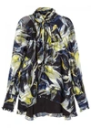 ERDEM ISABELLE PRINTED SILK CHIFFON BLOUSE