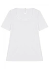 WOLFORD Pure white stretch jersey top