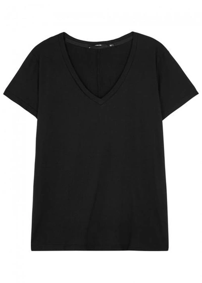 J Brand Janis Black Jersey T-shirt