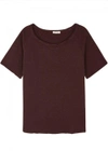 AMERICAN VINTAGE SONOMA BORDEAUX COTTON T-SHIRT