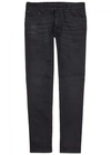 DOLCE & GABBANA 16 BLACK SLIM-LEG JEANS