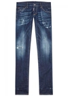 DSQUARED2 CLEMENT DARK BLUE SKINNY JEANS