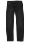 FENDI BLACK SLIM-LEG JEANS