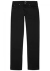 7 FOR ALL MANKIND STANDARD LUXE PERFORMANCE BLACK JEANS