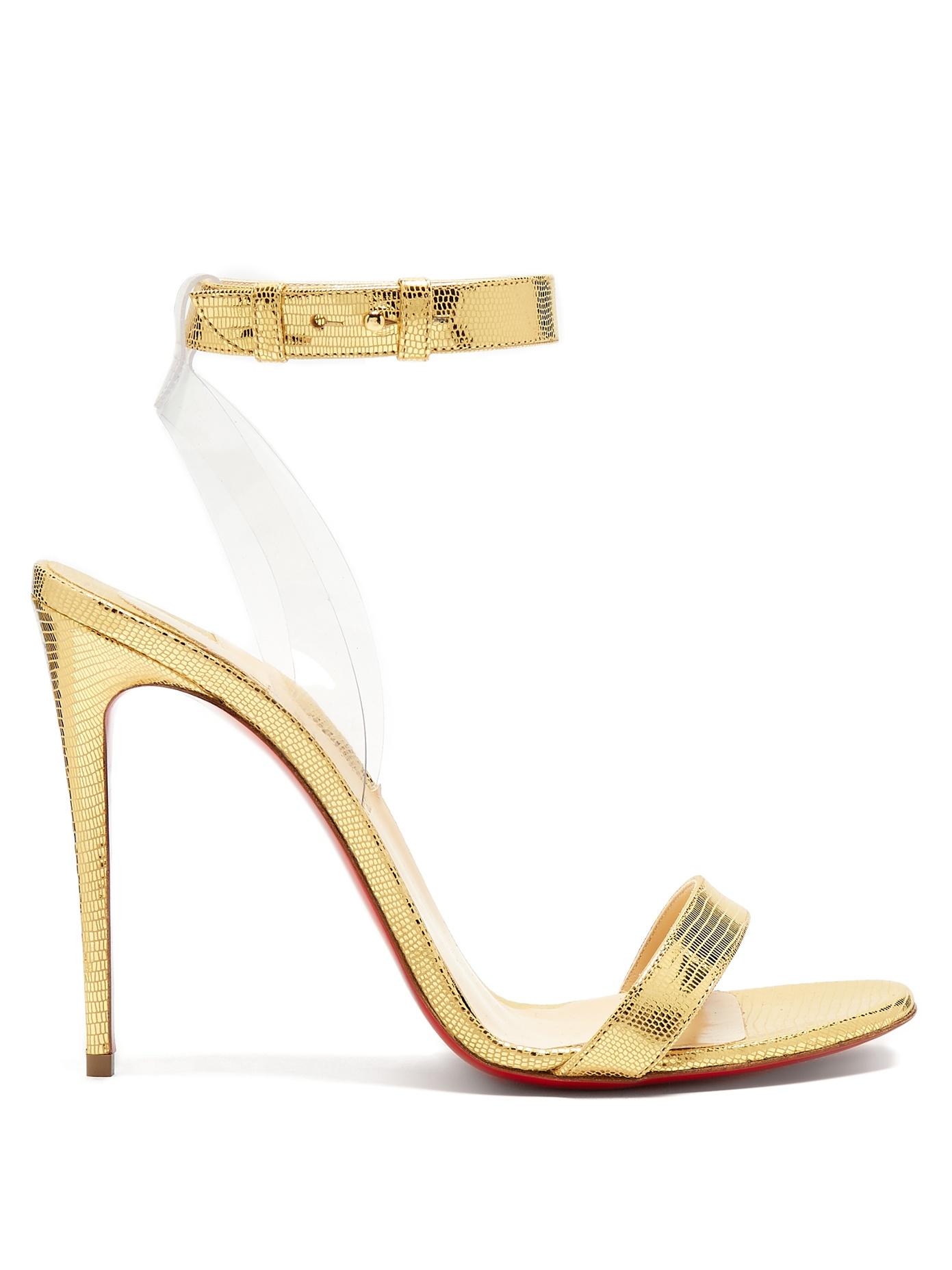 louboutin jonatina gold