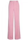 ADAM LIPPES PINK WIDE-LEG CADY TROUSERS