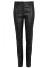 VALENTINO BLACK LEATHER TROUSERS
