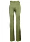 GALVAN OLIVE HIGH-WAISTED FLARED TROUSERS