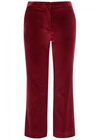 ALTUZARRA NETTLE CROPPED VELVET TROUSERS