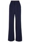 ALICE AND OLIVIA DAWN NAVY FLARED TROUSERS