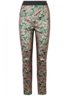 DOLCE & GABBANA TWO-TONE FLORAL LAMÉ TROUSERS