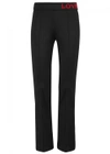 GUCCI LOVE-EMBROIDERED JERSEY TROUSERS