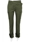 MONSE OLIVE TWILL CARGO TROUSERS