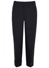 VINCE MIDNIGHT BLUE STRETCH WOOL TROUSERS