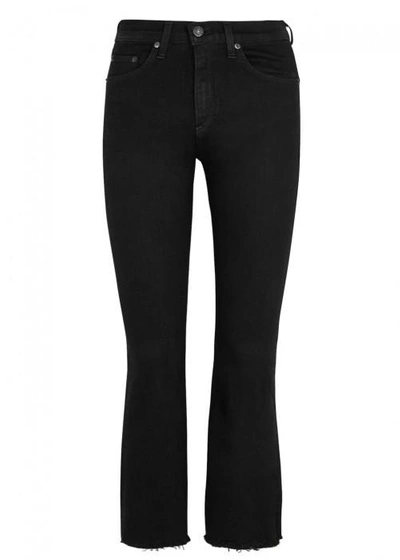 Rag & Bone Black Kick-flare Jeans