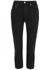 AGOLDE RILEY BLACK CROPPED JEANS