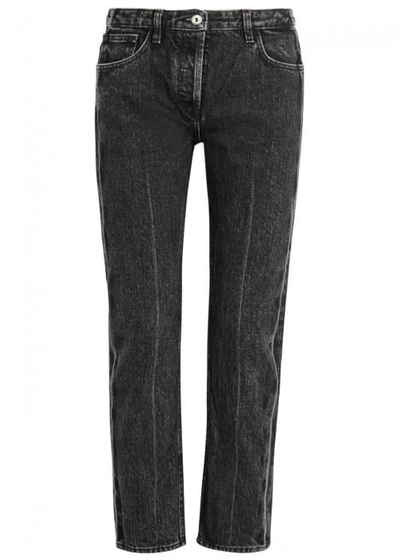 The Row Ashland Straight-leg Selvedge Jeans In Black