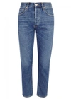 AGOLDE JAMIE BLUE SLIM-LEG JEANS