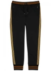 DOLCE & GABBANA BLACK COTTON JOGGING TROUSERS