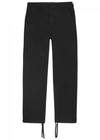 BALENCIAGA BLACK STRAIGHT-LEG COTTON CHINOS